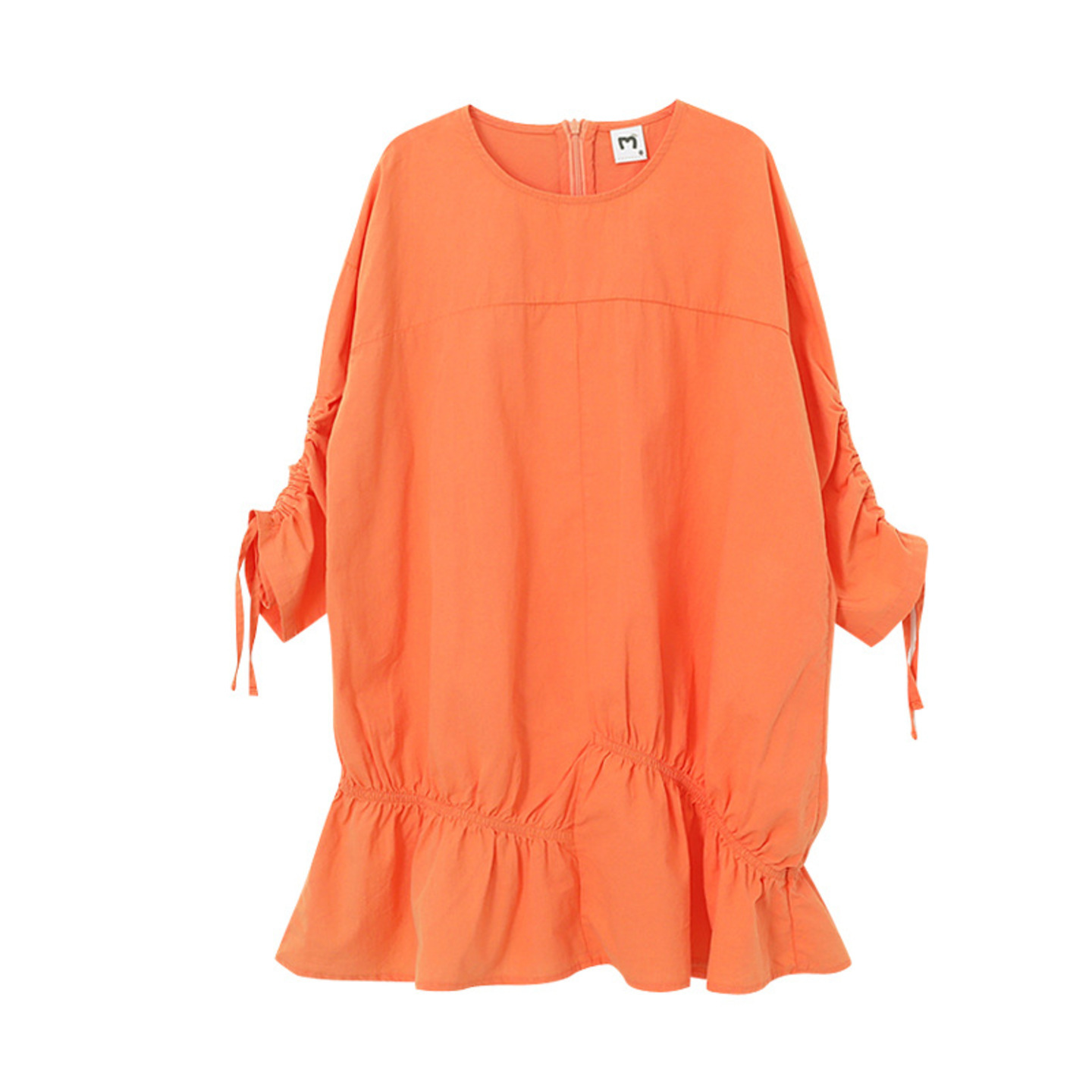 Adjustable Ruched Sleeve Dress