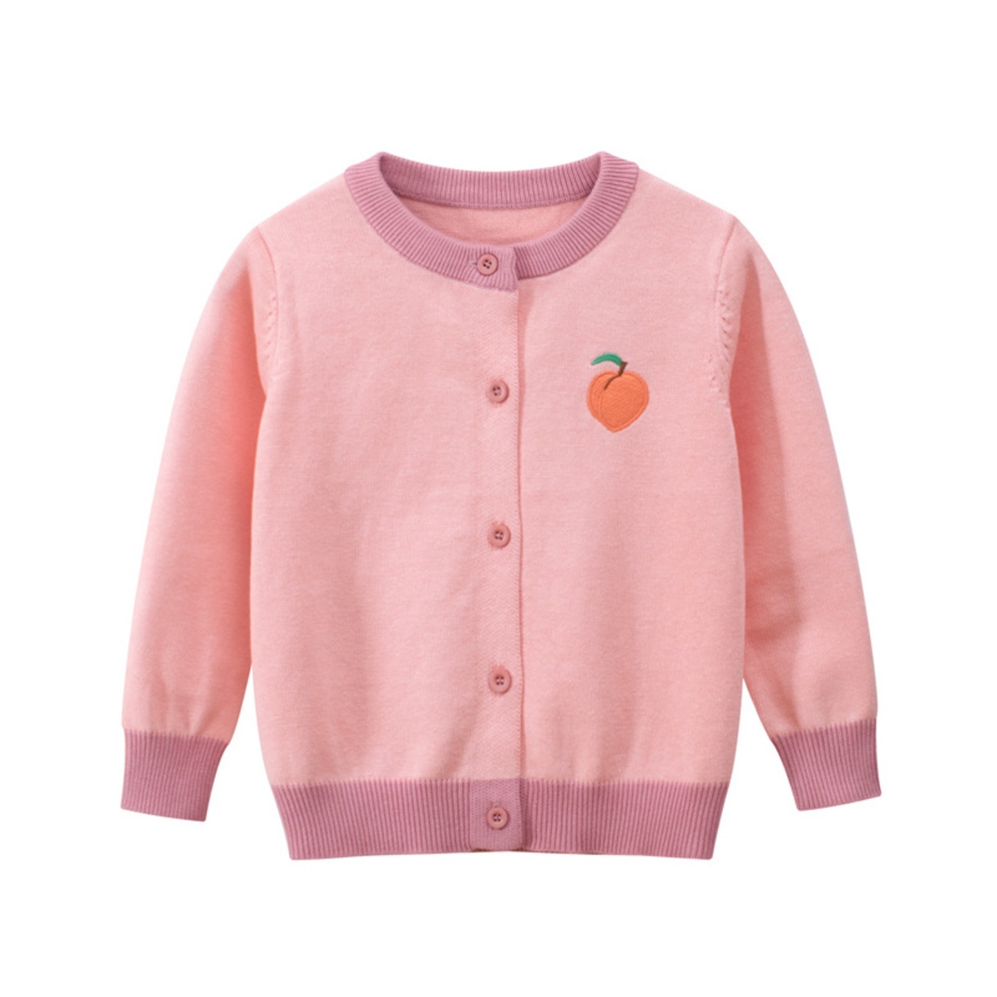 Fruit Print Knit Cardigan