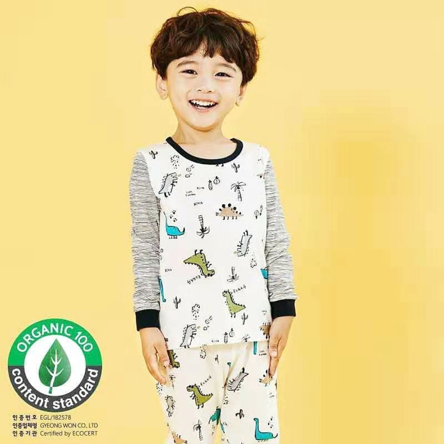 Dino Stripe Pyjamas Set
