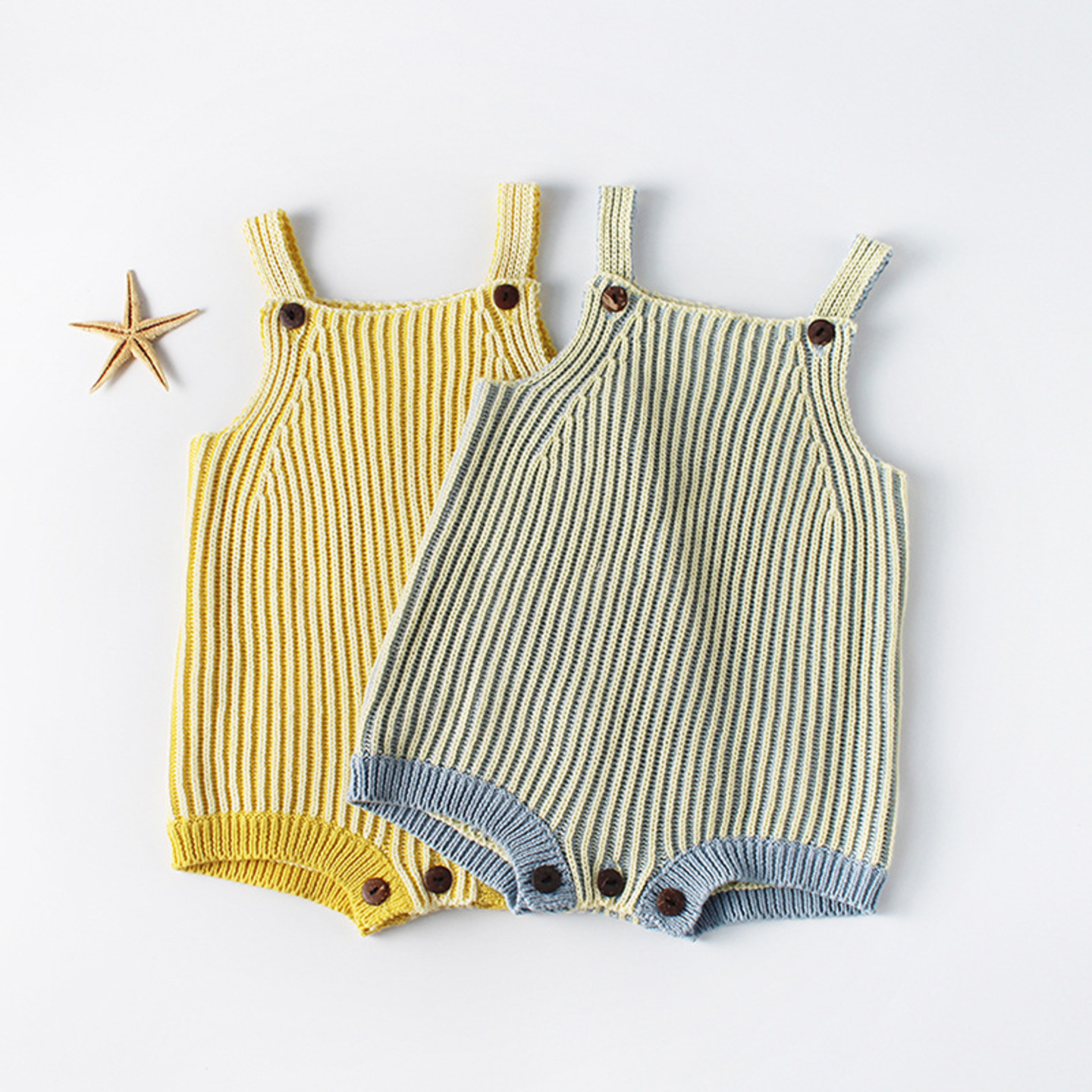 Retro Striped Design Romper