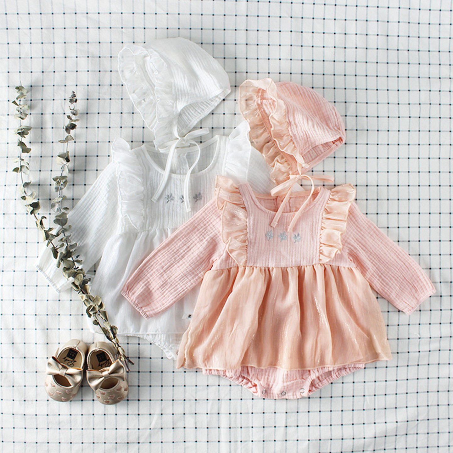 Longsleeve Embroidered Romper