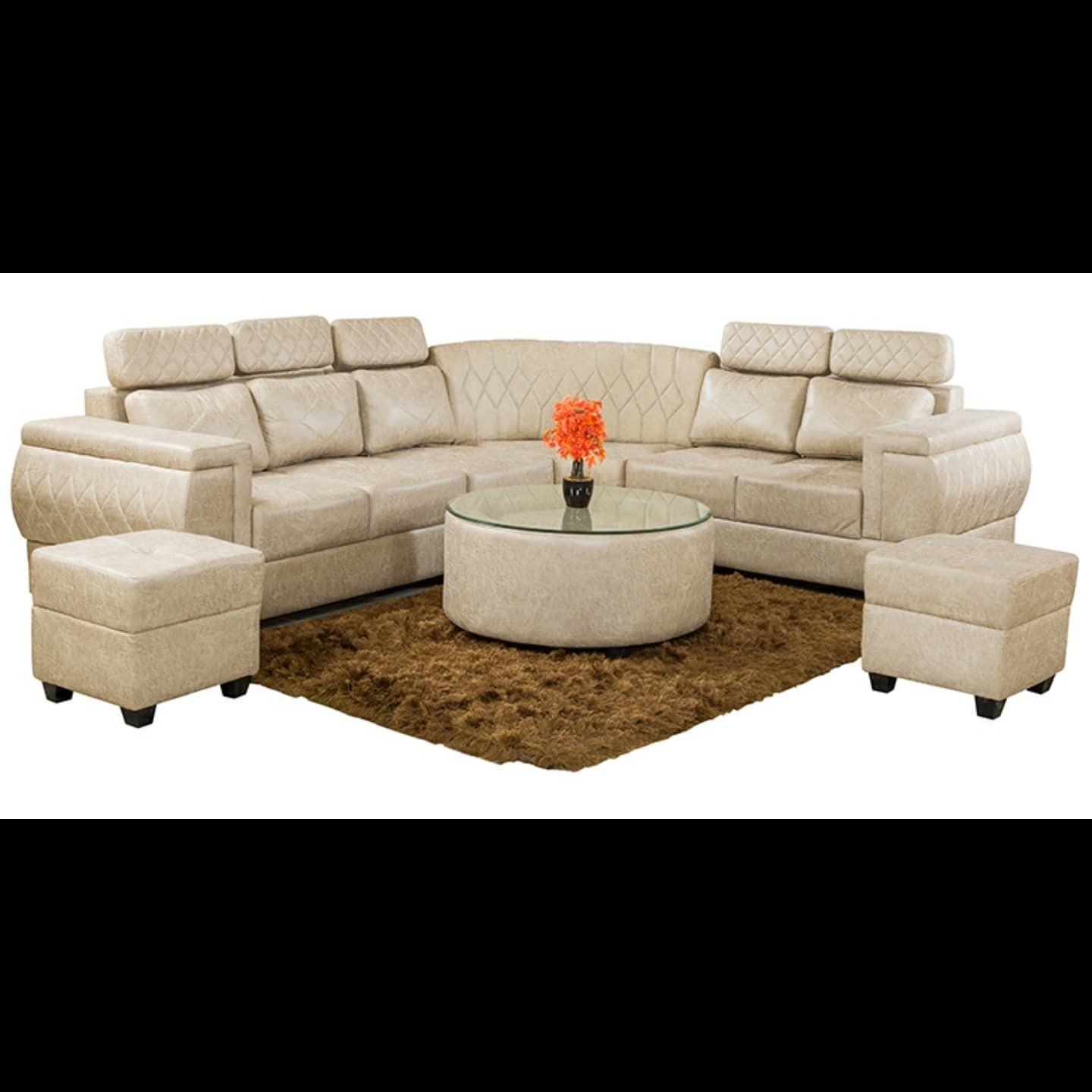 BUGGATI corner sofa set