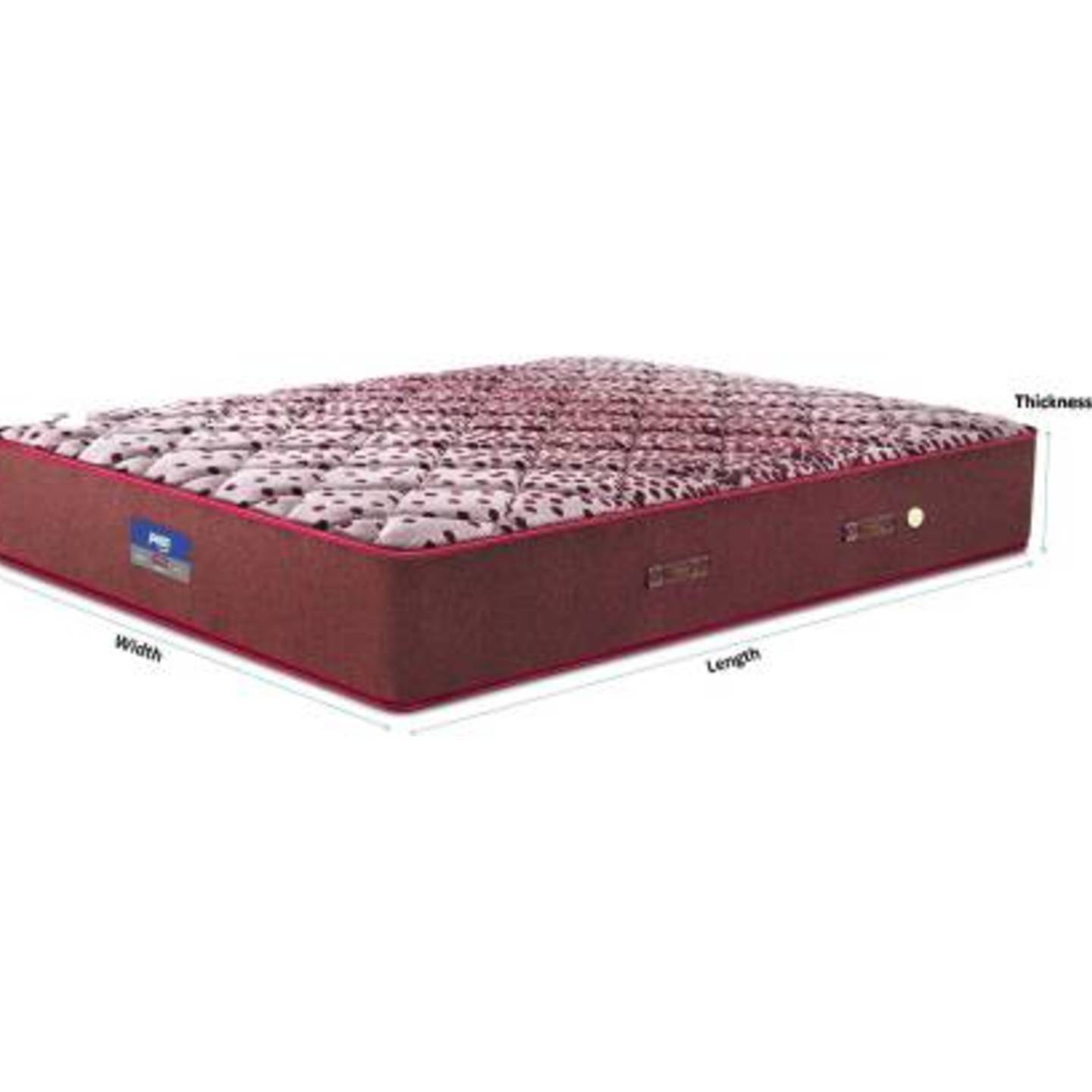 Peps Restonic Sanibel Normal Top Maroon 6 inch King Bonnell Spring Mattress