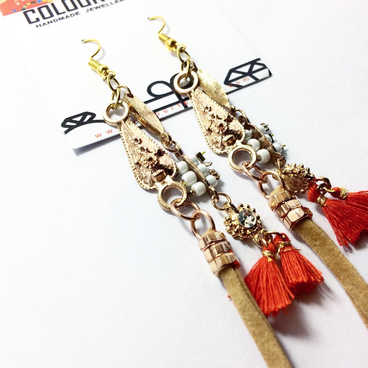 Handmade Beaded Earrings 95240
