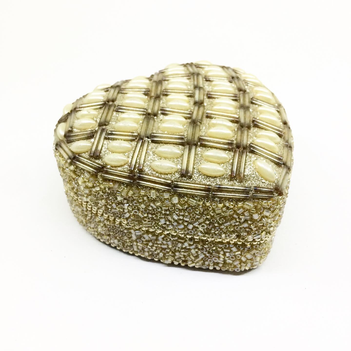 Beaded Box Heart Shape 27705