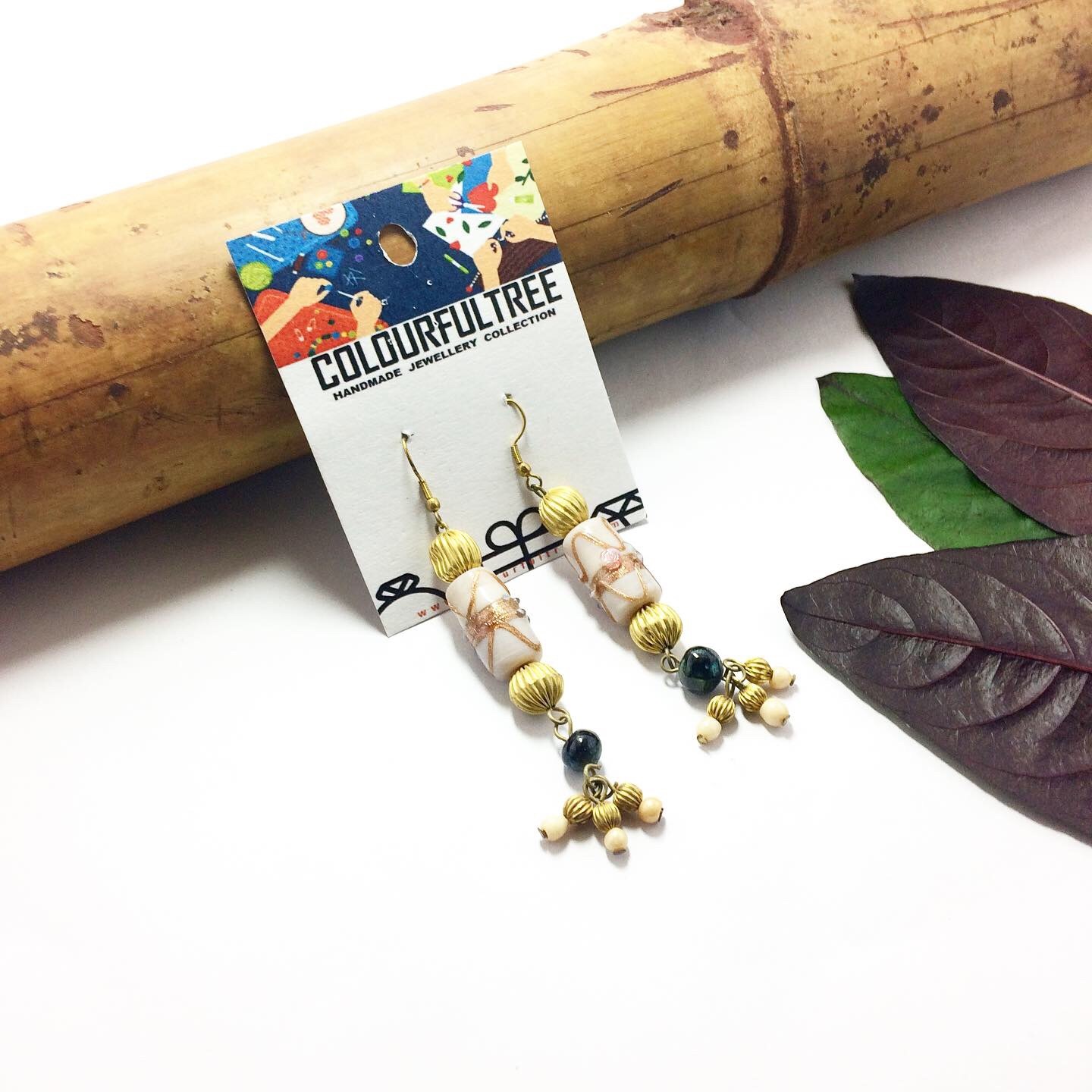 Handmade Beaded Earrings 95222