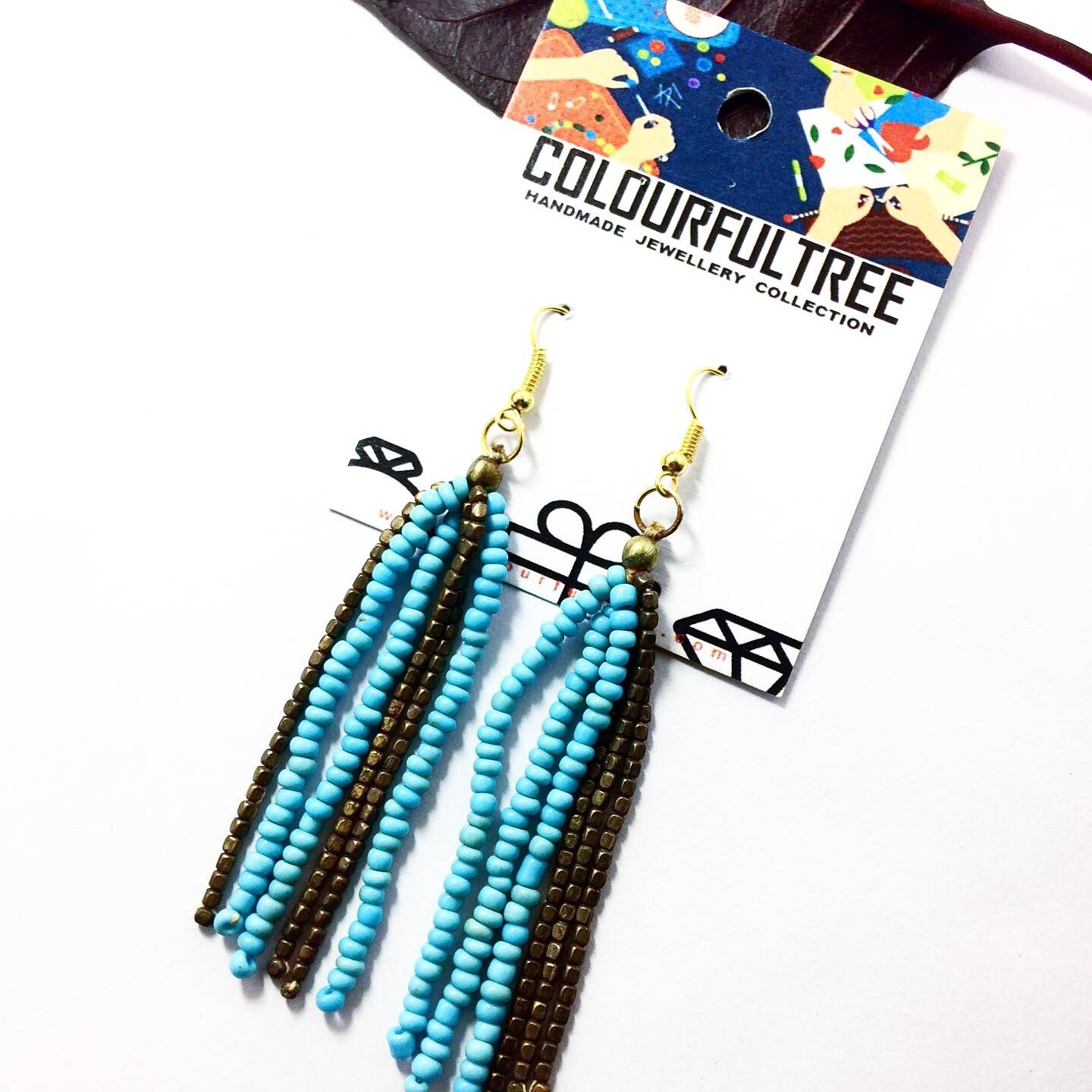 Handmade Beaded Earrings 95257