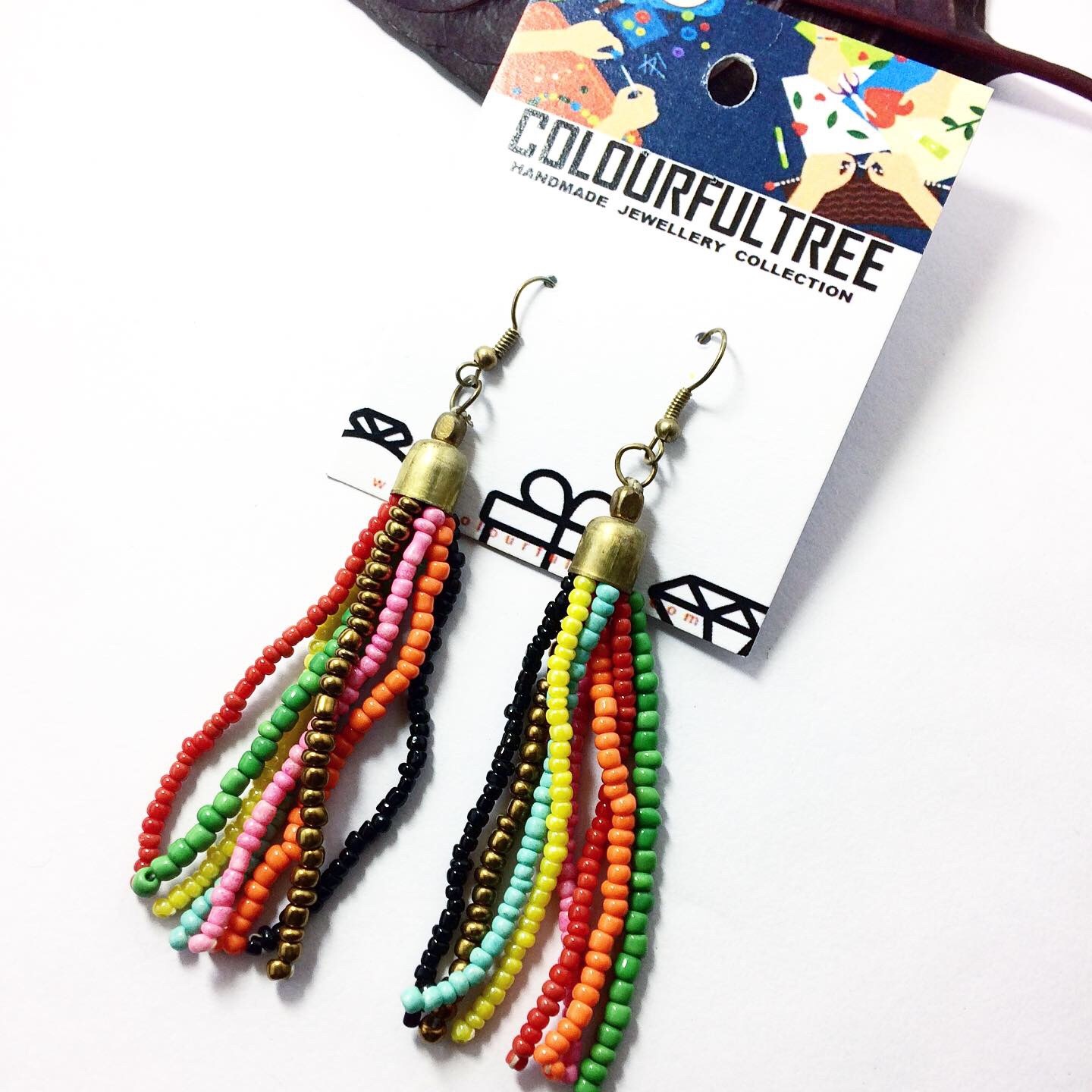 Handmade Beaded Earrings 95253
