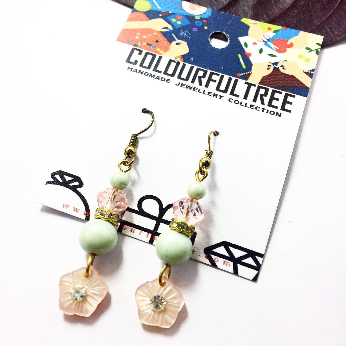 Handmade Beaded Earrings 95246