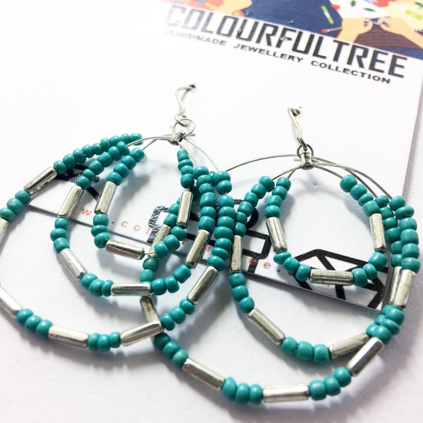 Handmade Beaded Earrings 95263