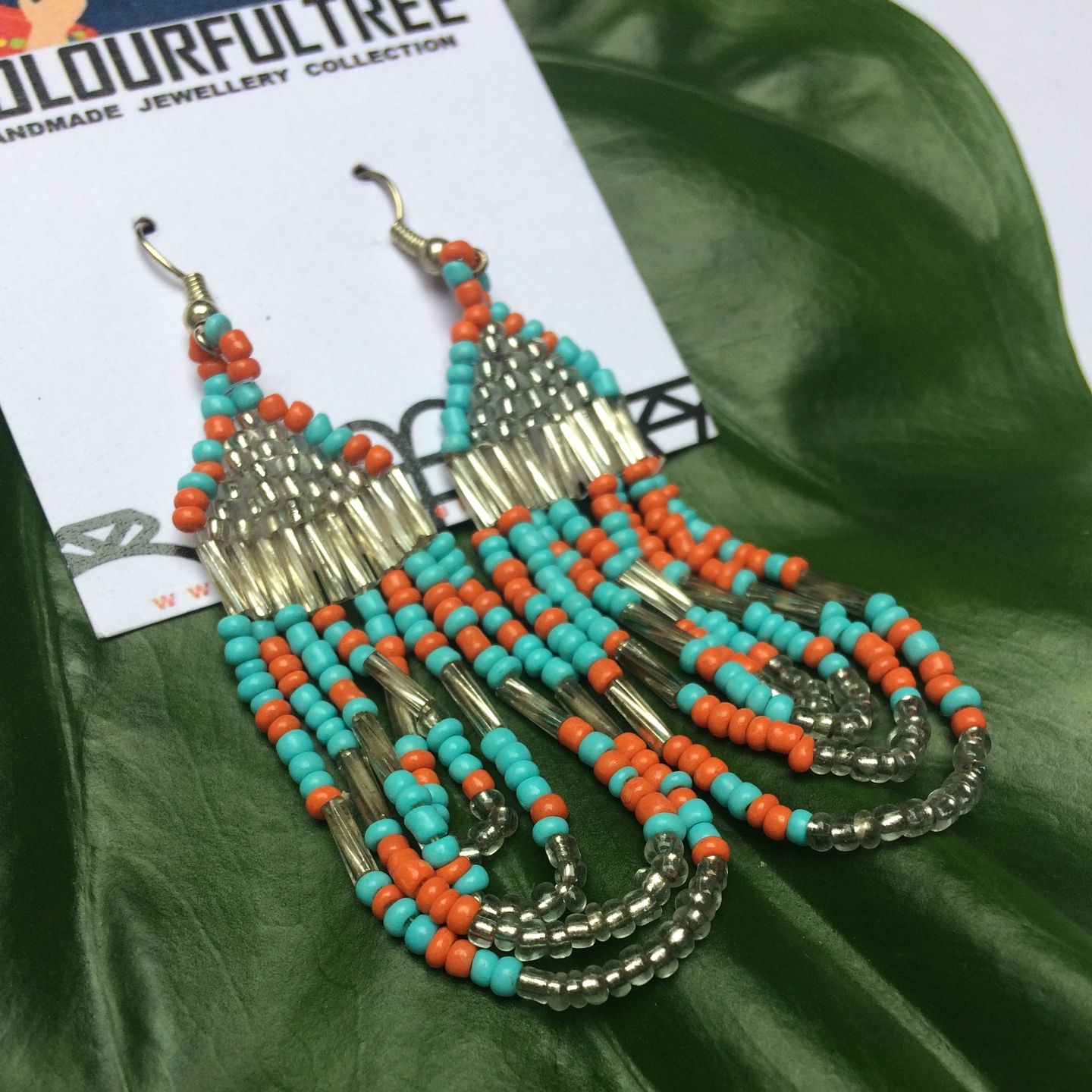 Handmade Wooden Beads Earrings 95218
