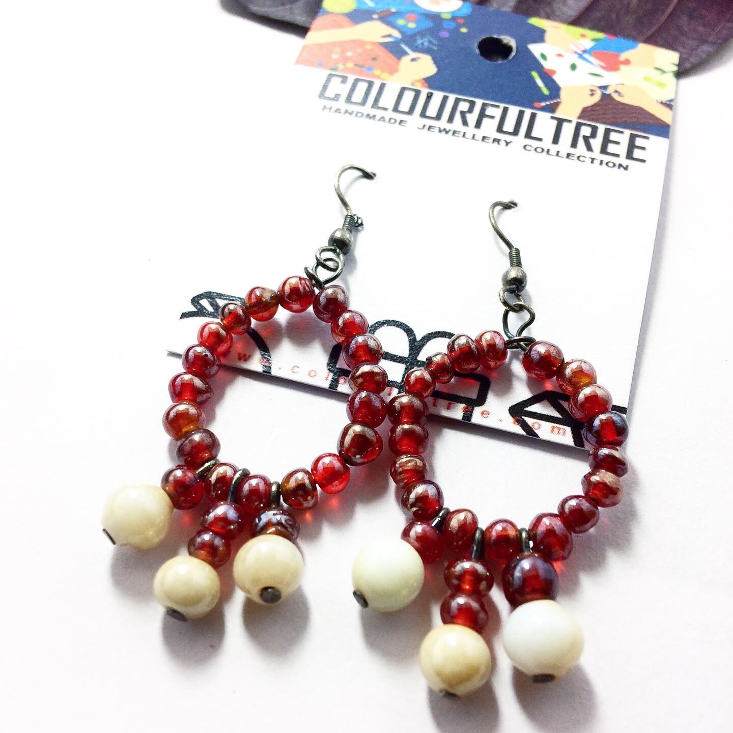 Handmade Beaded Earrings 95241