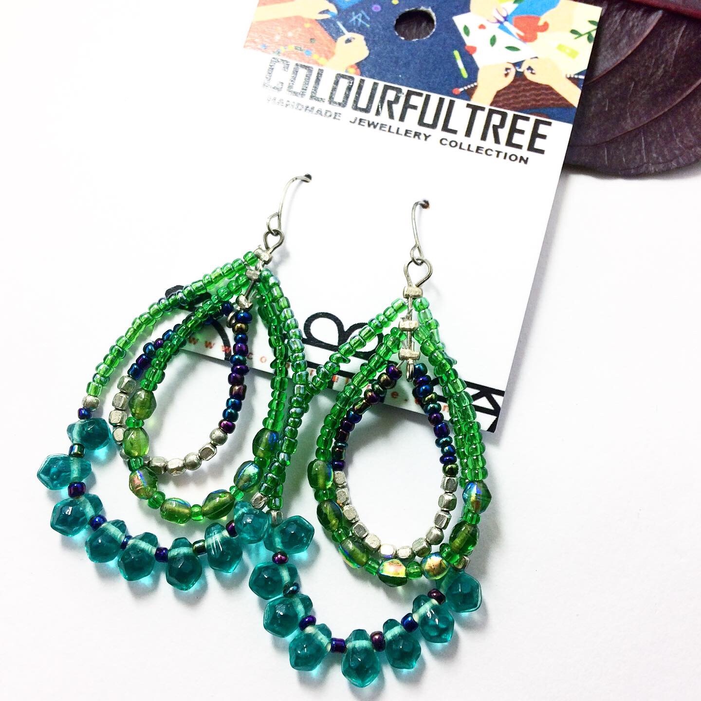 Handmade Beaded Earrings 95228