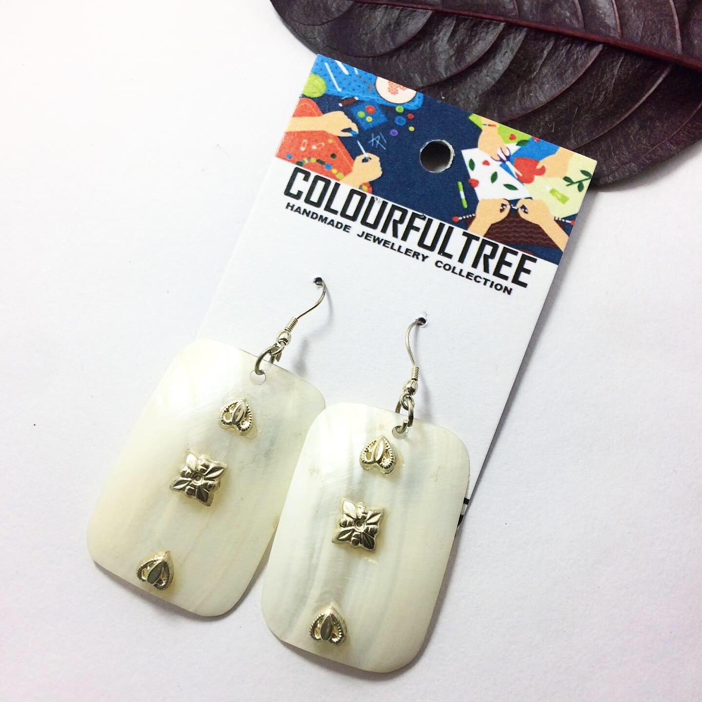 Handmade Sea Shell Earrings 95234