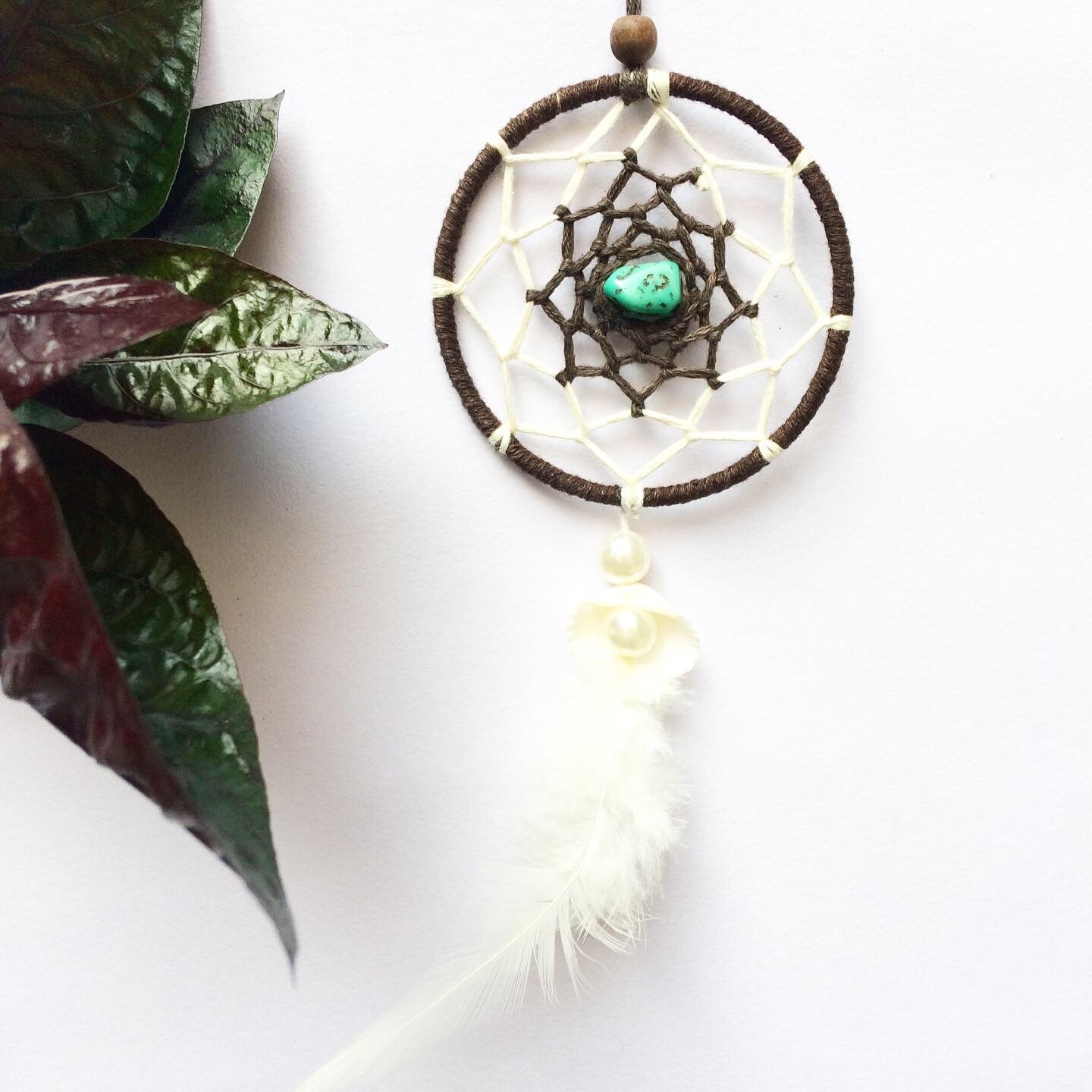 3 Inch Dream Catcher Blue Stone OG715904