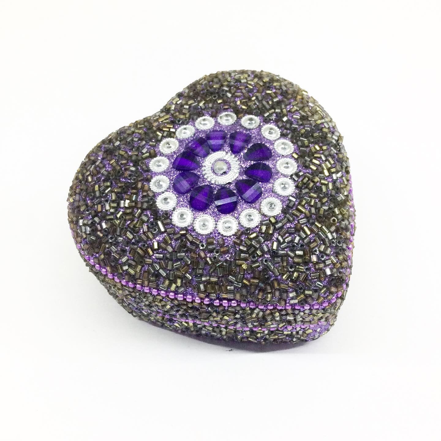Beaded Box Heart Shape 27708