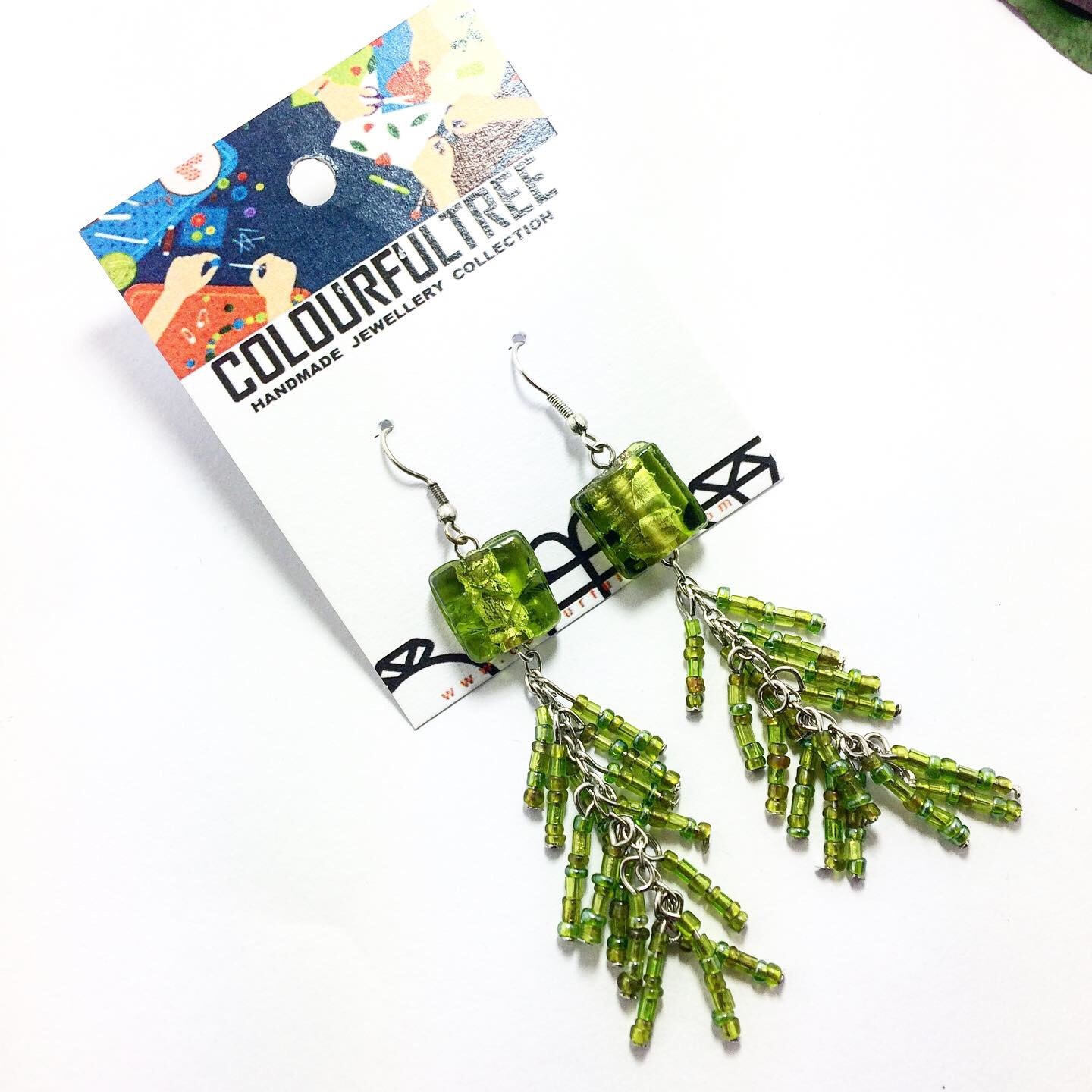 Handmade Beaded Earrings 95223