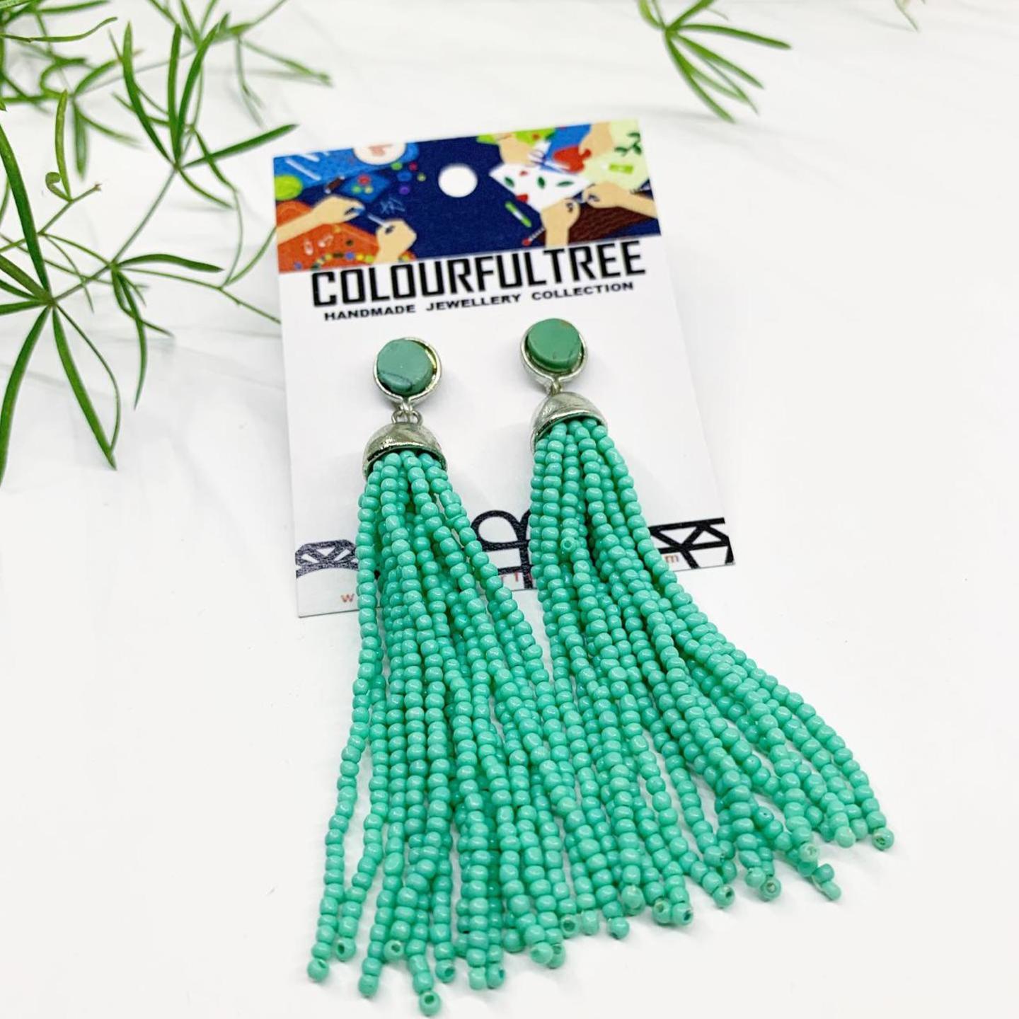 Handmade Beaded Earrings 55290