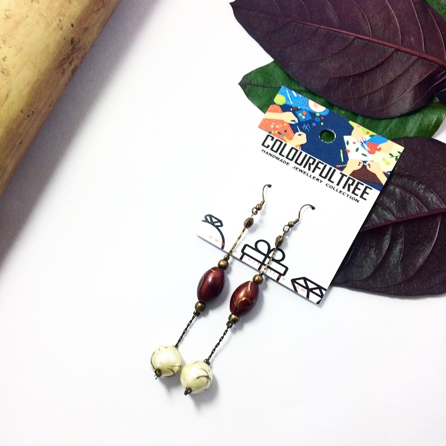 Handmade Beaded Earrings 95229