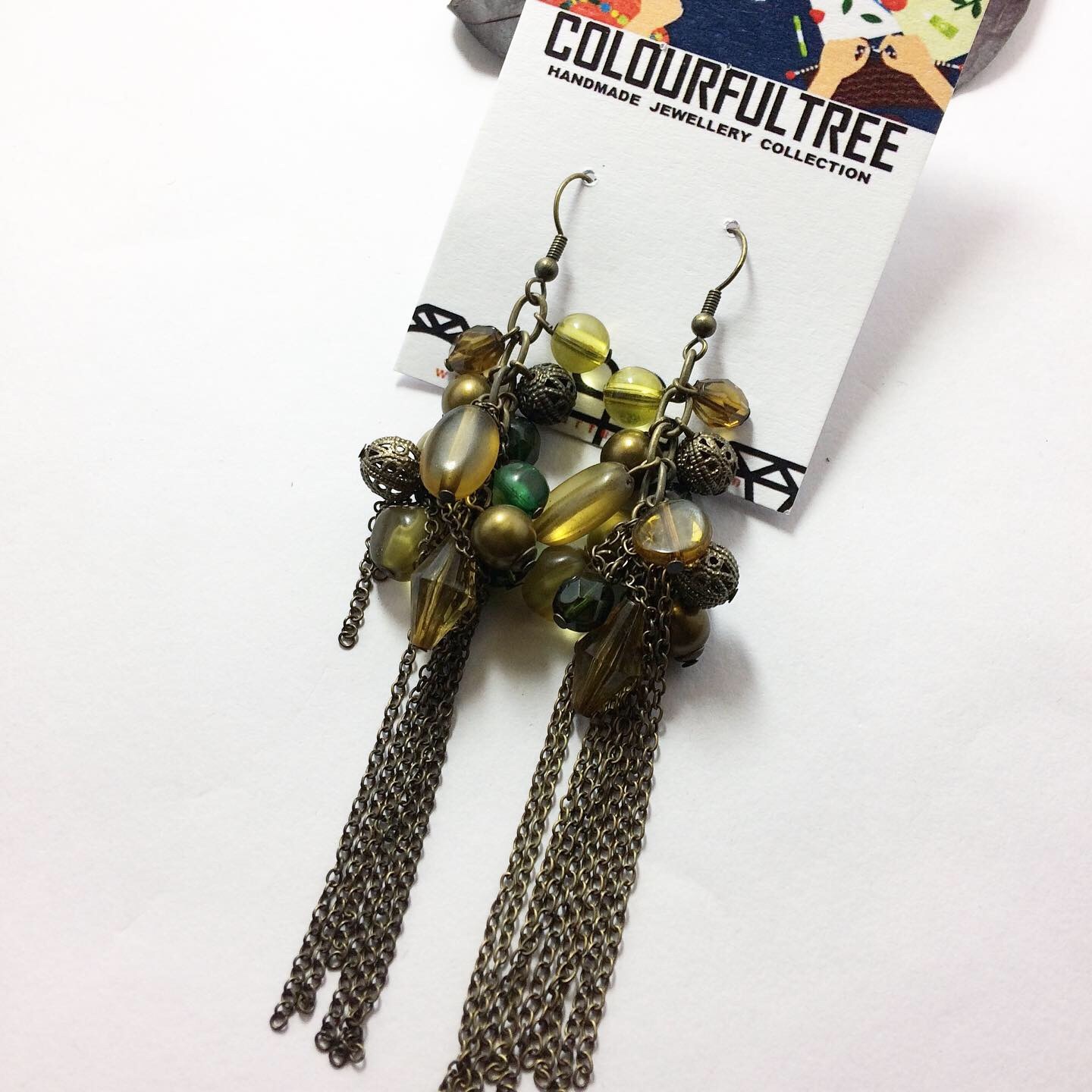 Handmade Beaded Pearl Earrings 95269