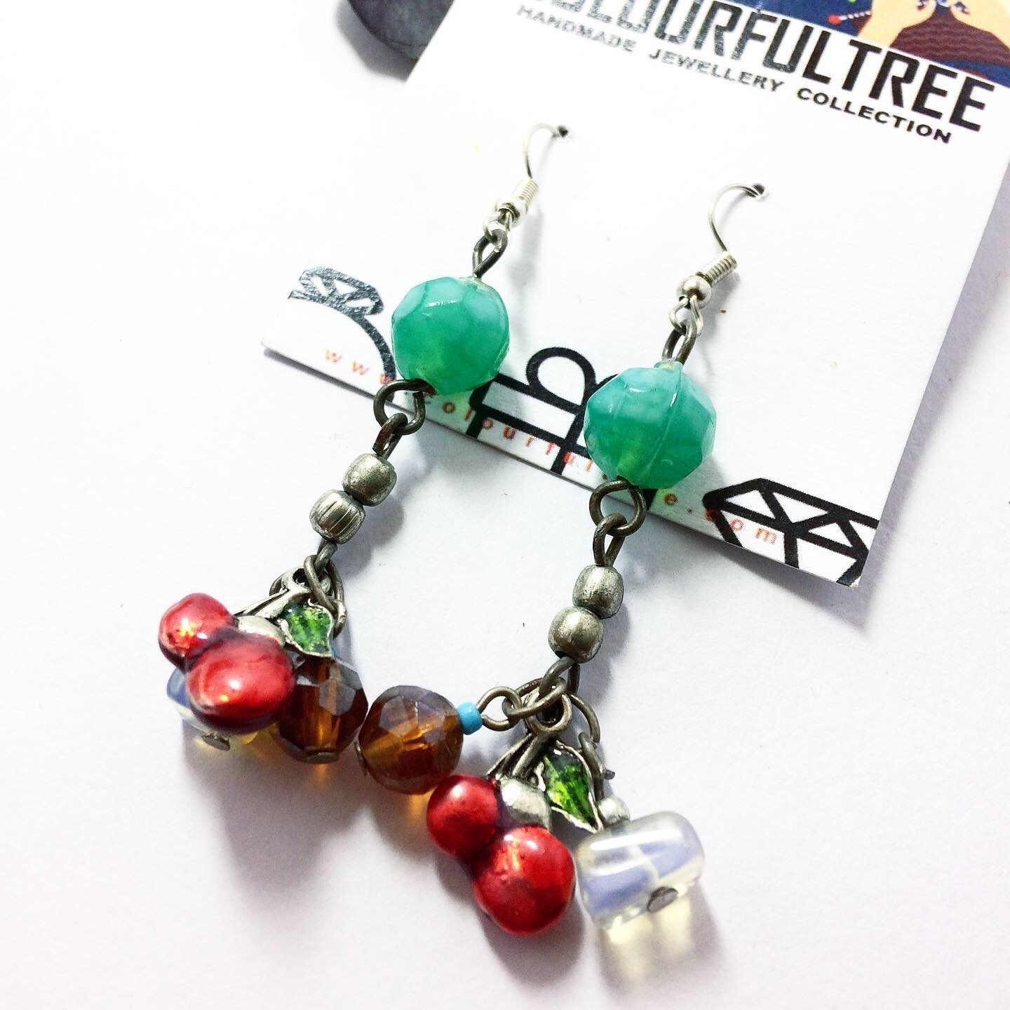 Handmade Beaded Earrings 95276
