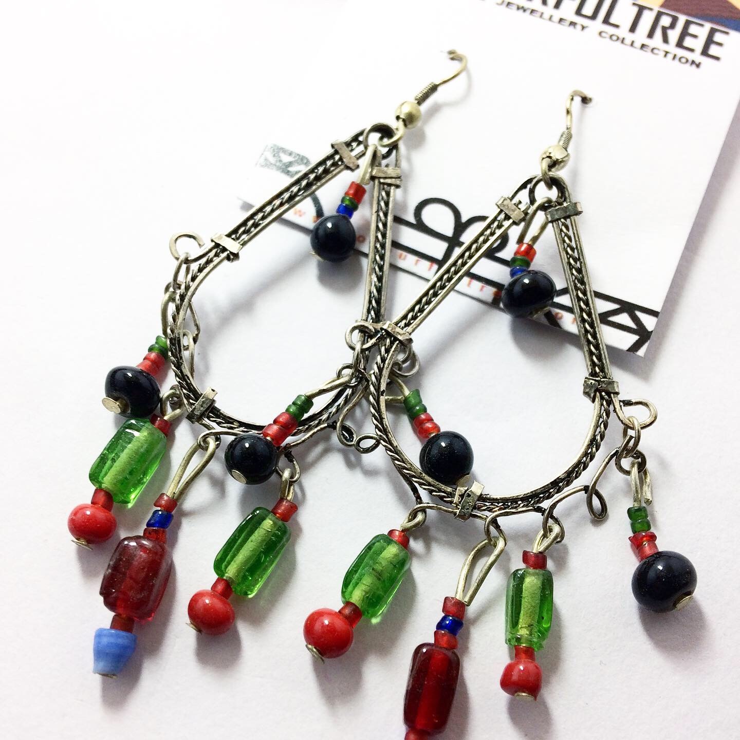 Handmade Beaded Pearl Earrings 95267