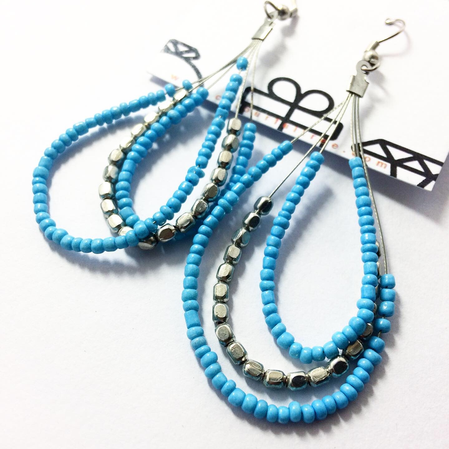 Handmade Beaded Earrings 95231