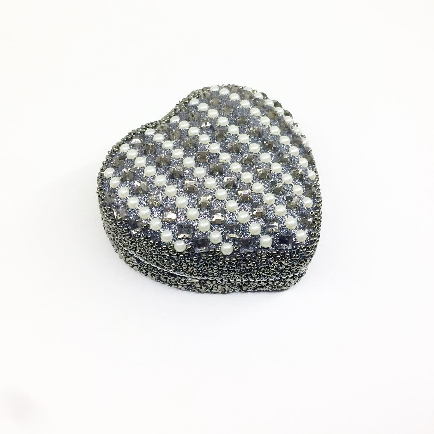 Beaded Box Heart Shape 27707