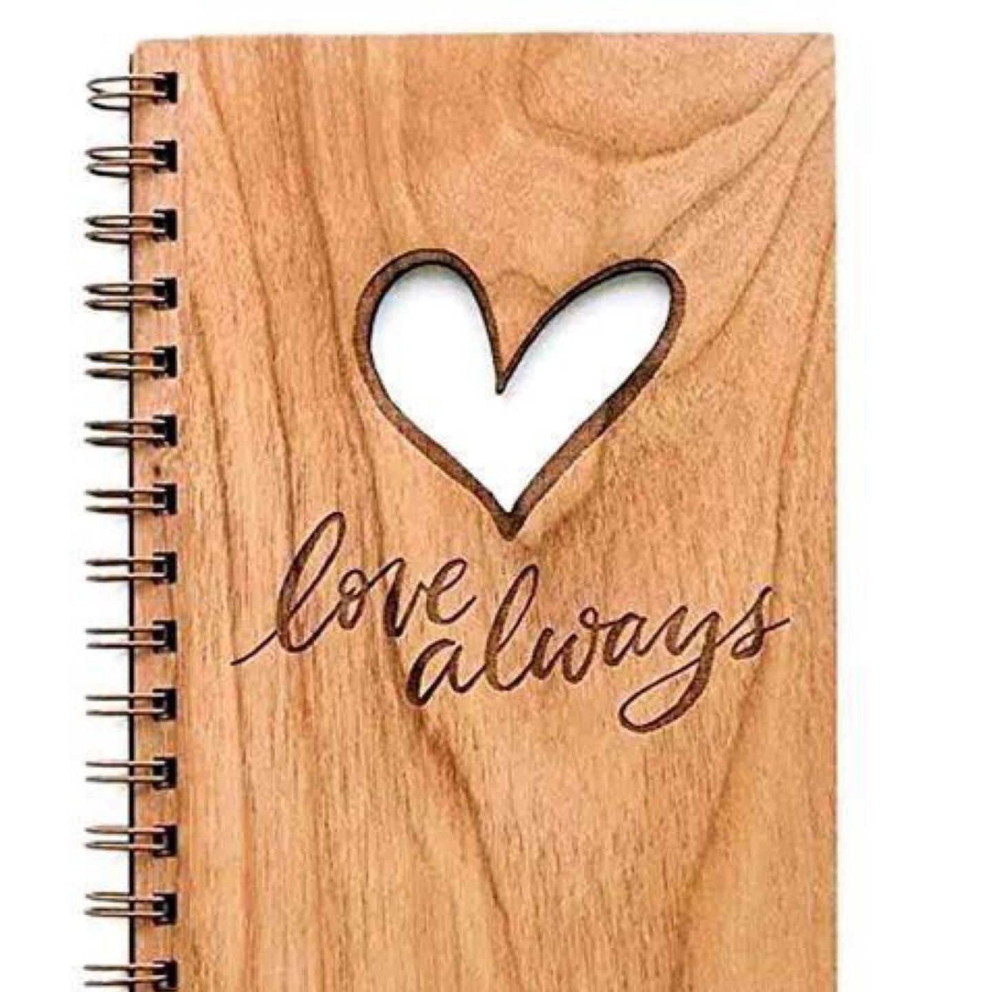 Antique Wooden Diary Collection Engraved Notebook A5 Size Multicolor