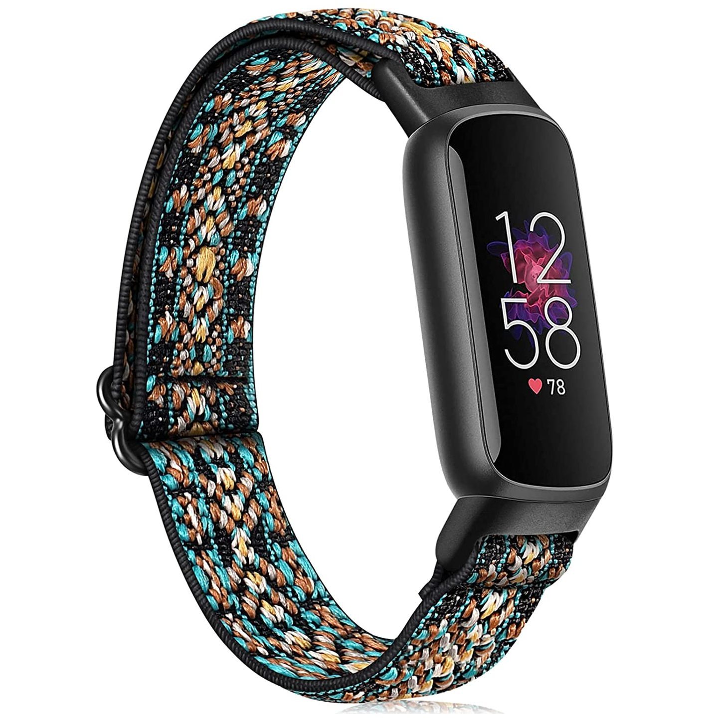 Fintie Elastic Bands Compatible with Fitbit Luxe, Adjustable Stretchy Nylon Loop Band Sport Replacement Strap Accessory Wristband