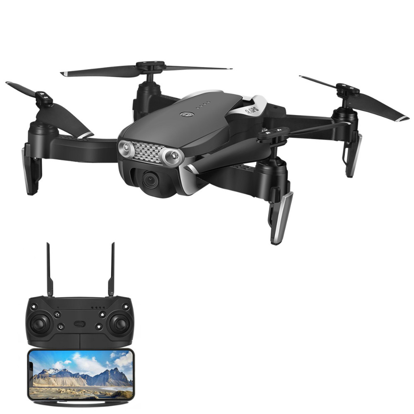 Eachine E511S GPS Dynamic Follow WIFI FPV With 1080P Camera 16mins Flight Time RC Drone Quadcopter - 720P One Battery