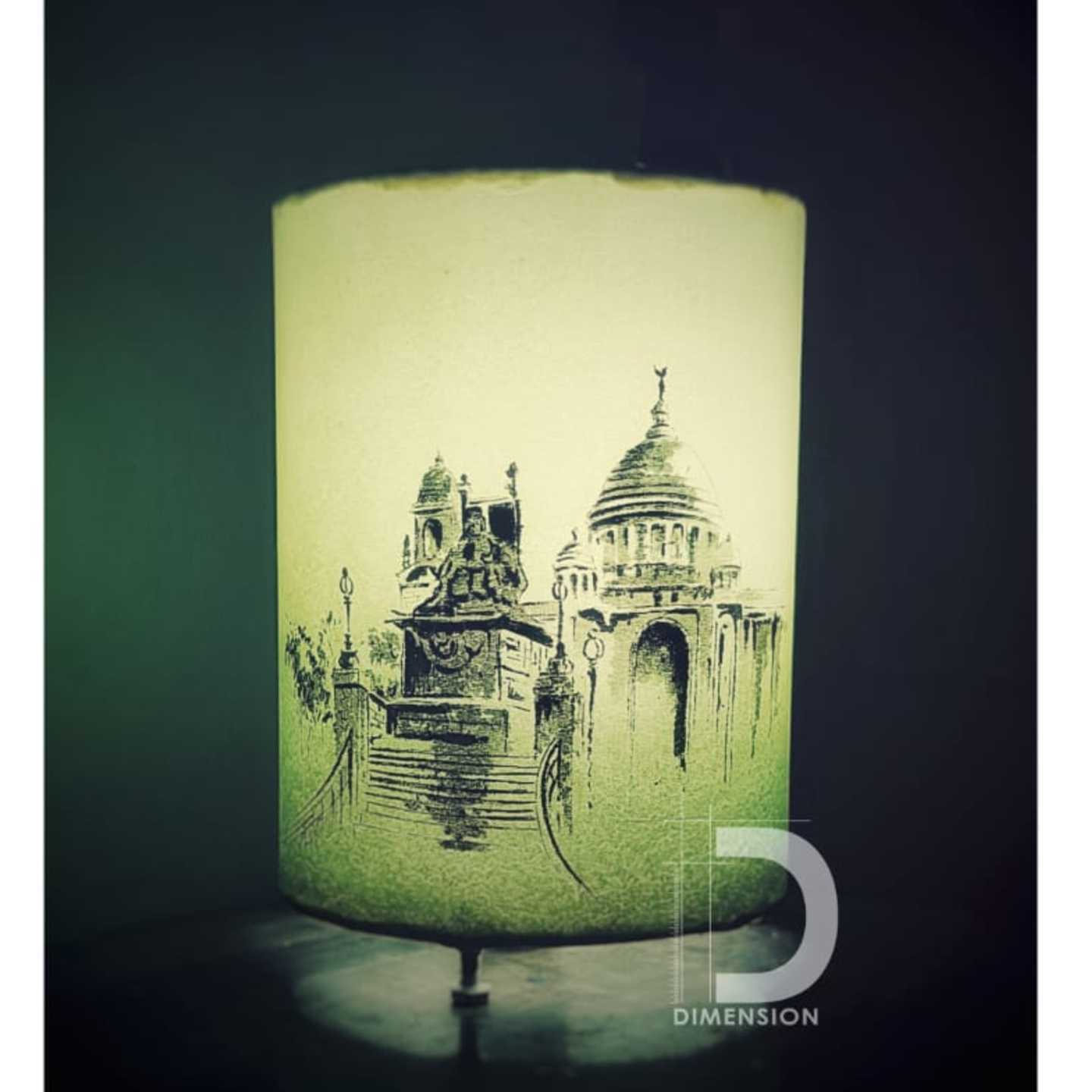 Hand-painted lampshade | By Mazum Handicrafts