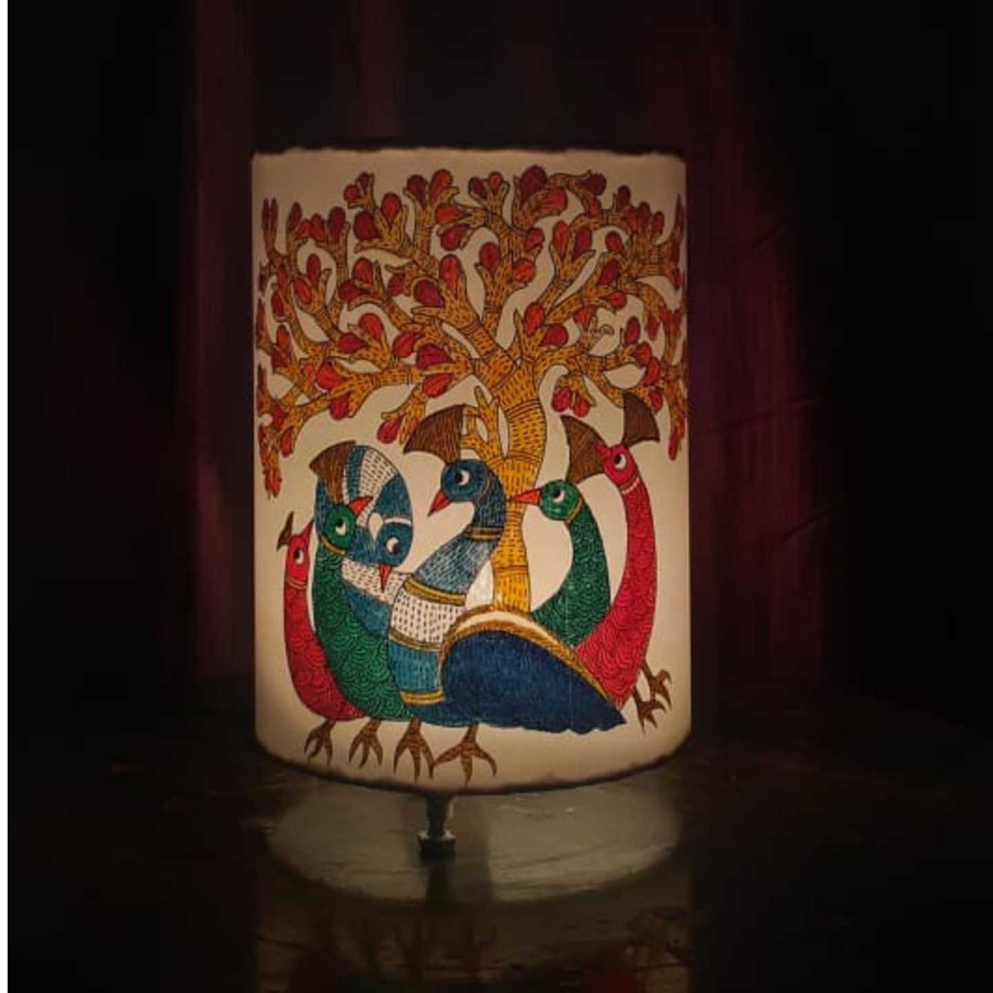 Hand-painted lampshade | By Mazum Handicrafts