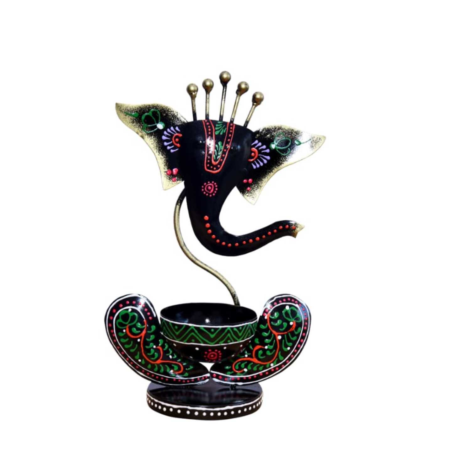 Diya Ganesh  T Lite Ganesh  Home Decor Metal Handicrafts