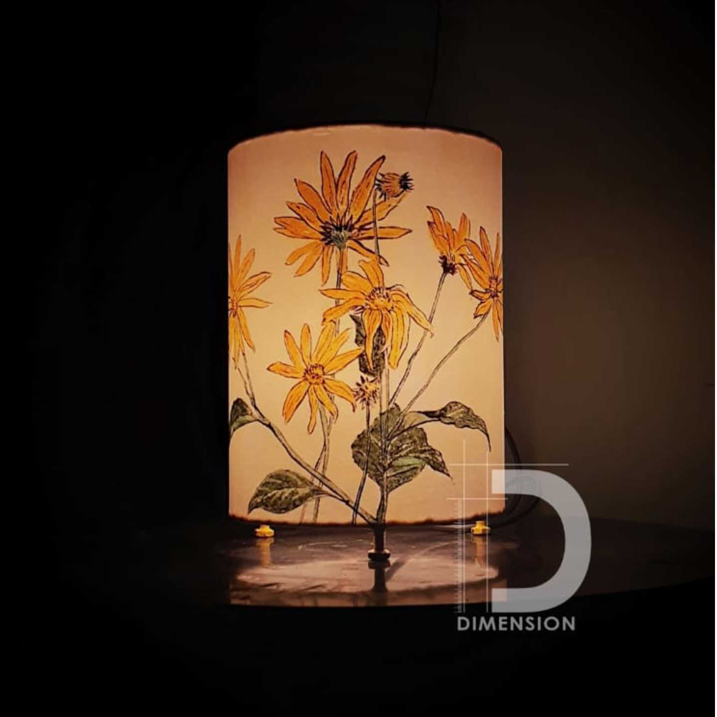 Hand-painted lampshade | By Mazum Handicrafts