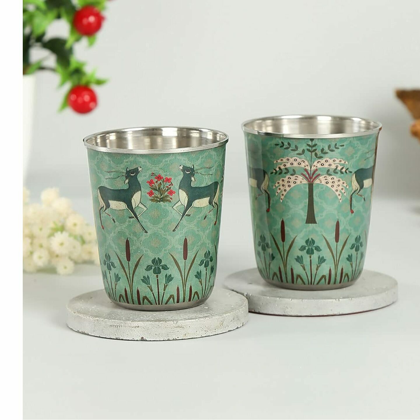 Deer steel tumbler