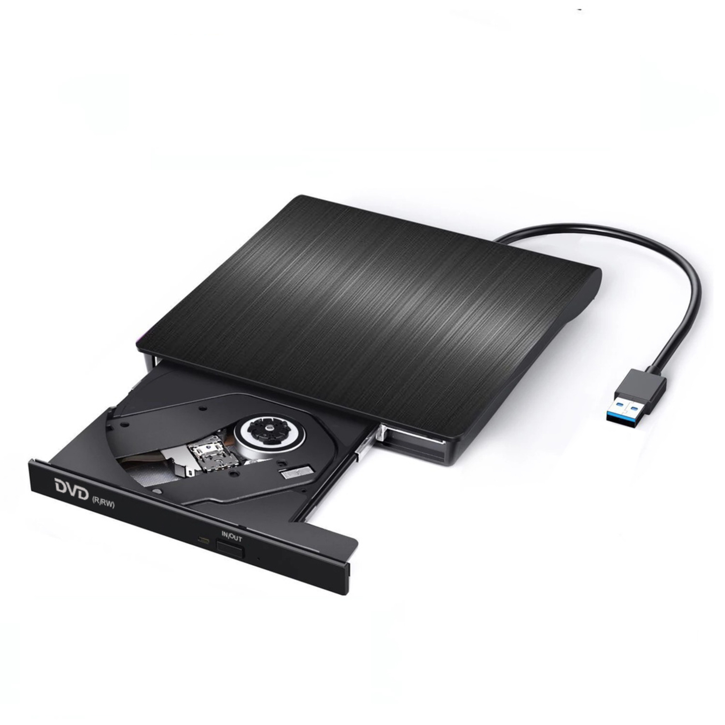 Portable External DVD Burner Writer/Rewriter - JBXDVDW-01 