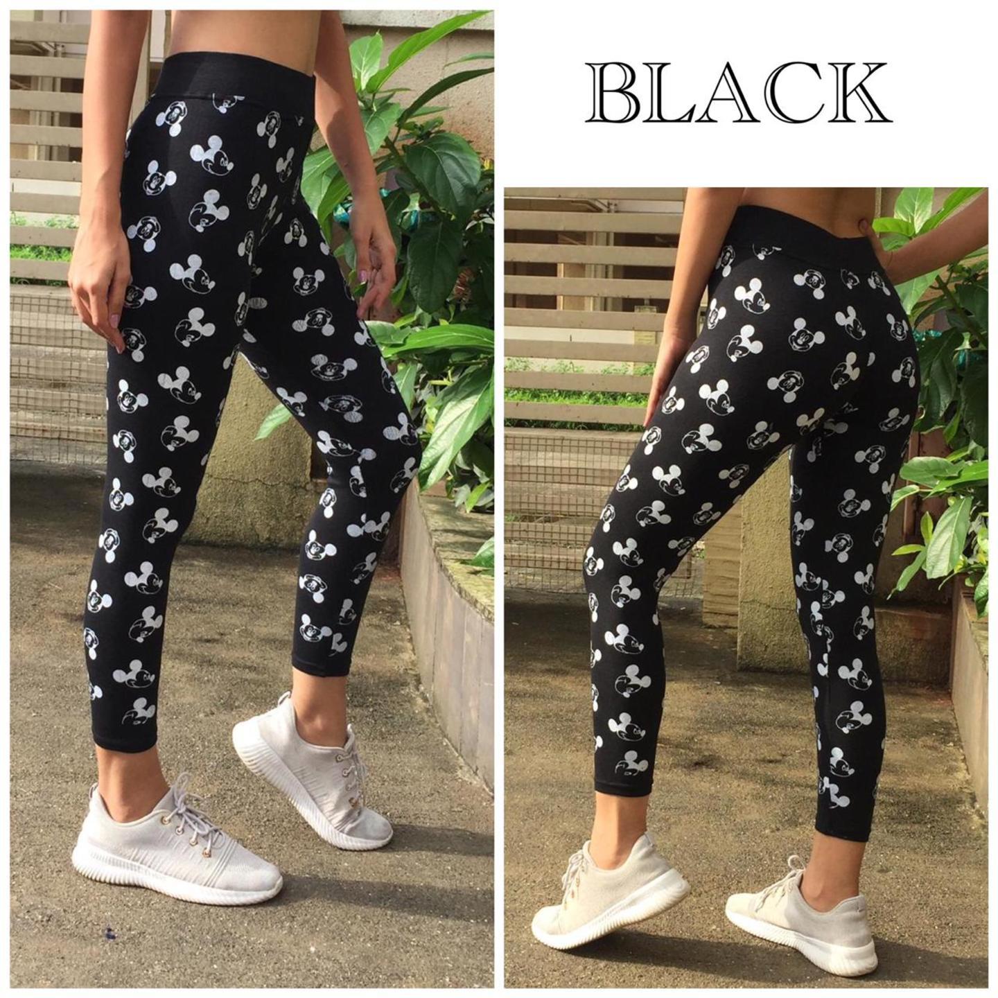 Micky Print Leggings Free Size Waist 28-32..