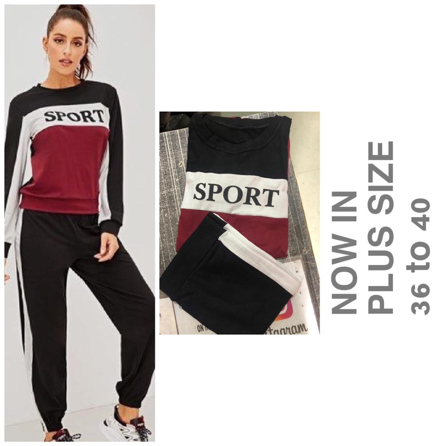 Sport Design Track Suit Set.. Free Size Bust 36-40