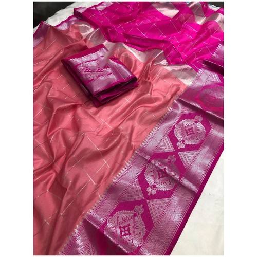 DLS09-  Lichi Silk with jacqard weave pallu