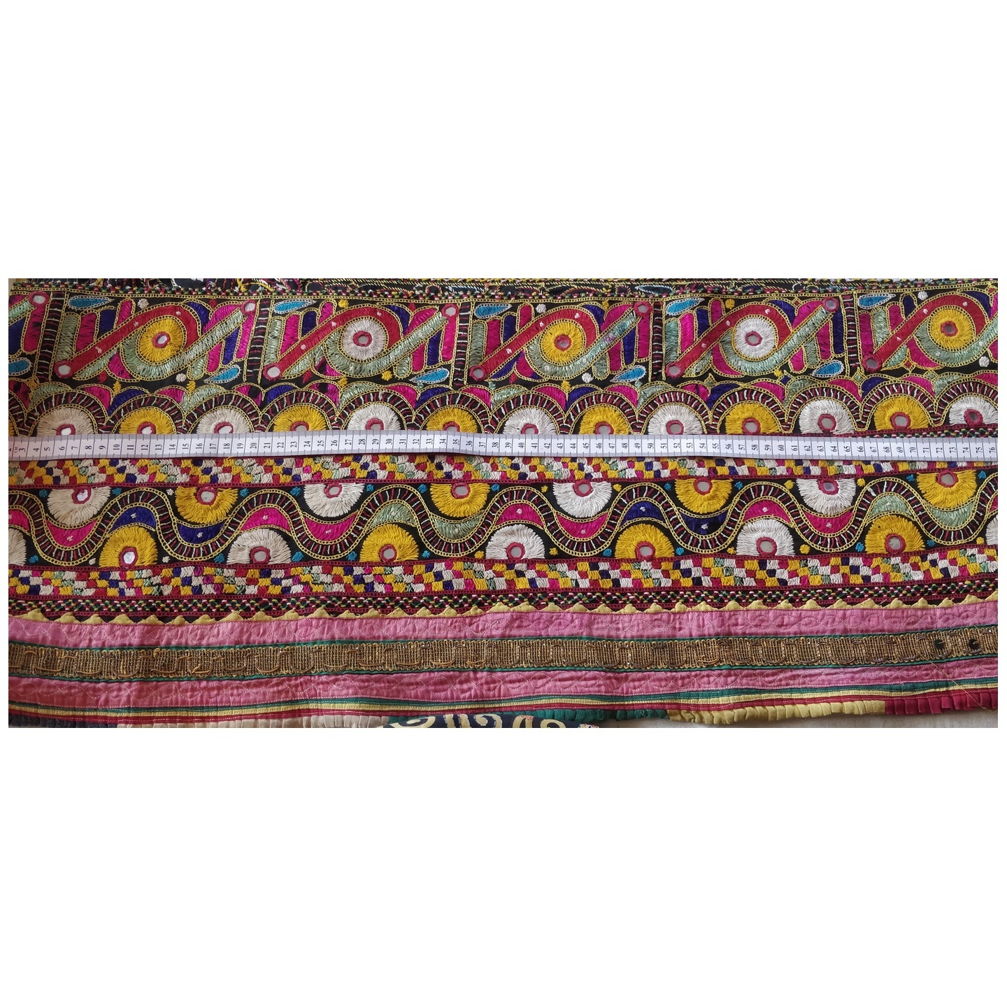 DKW01 - Kutch work hand embroidered Fabric