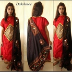 Designer Hand embroidered Kutch work Anarkali top