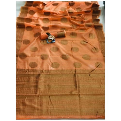 DSLC02 - Soft Linen Cotton weave Saree