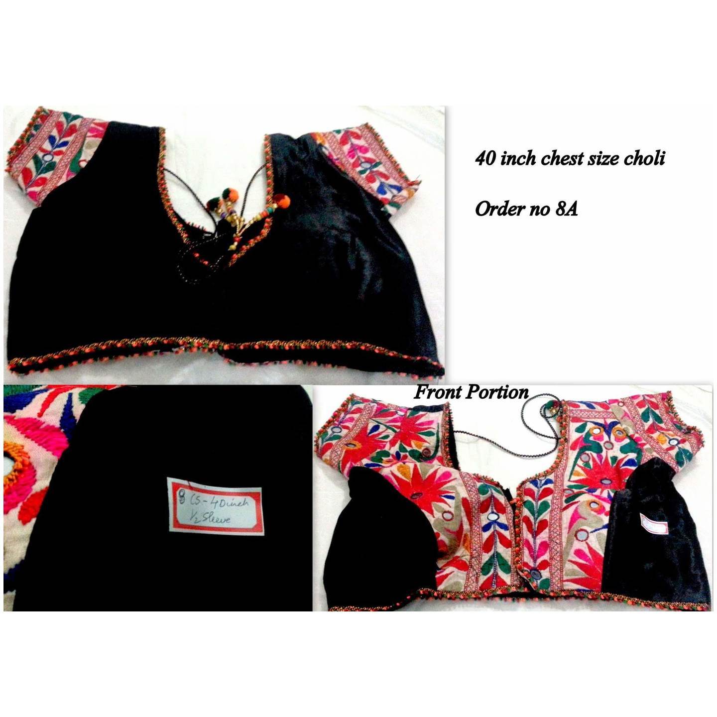 DKKWB023 - Hand embroidered Kutch work Ready to wear blouse