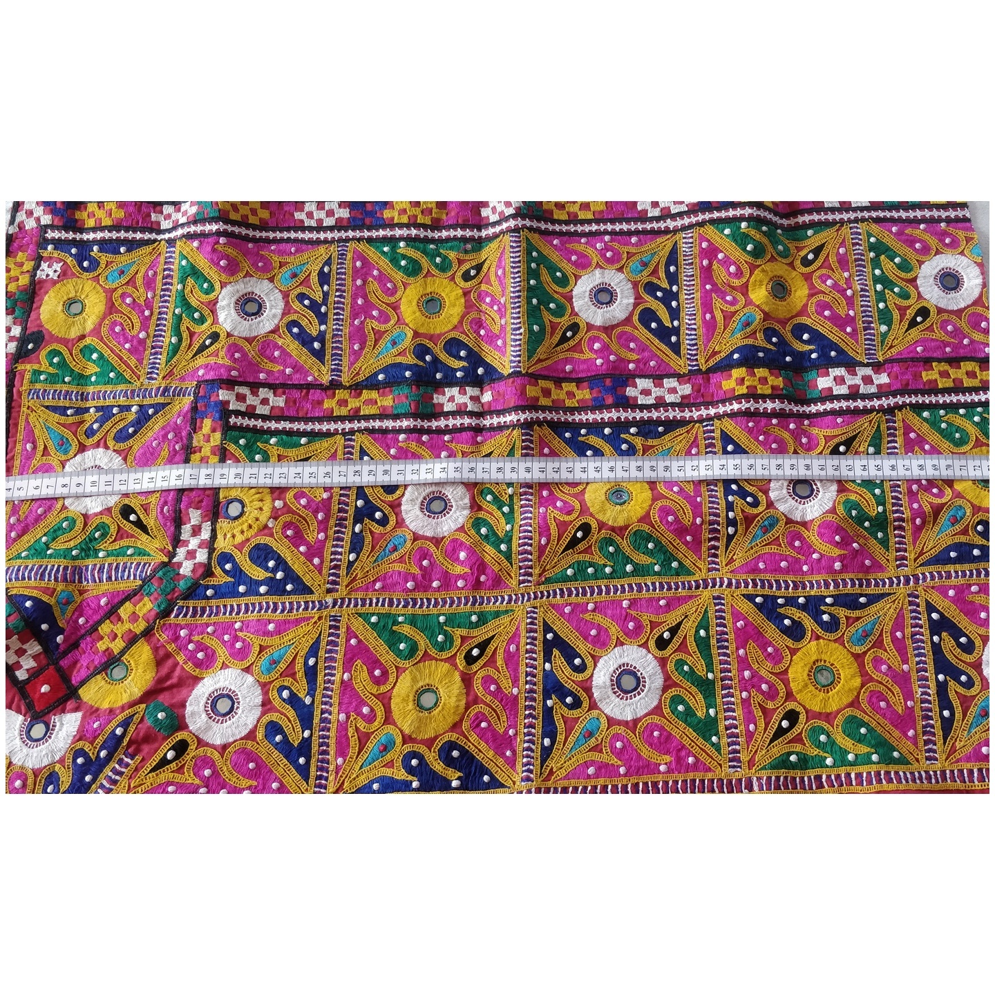 DKW04 - Kutch work hand embroidered Fabric
