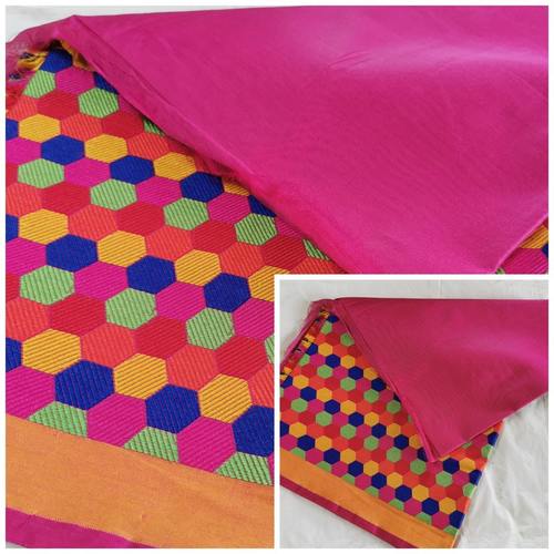 194 - Soft designer Silk cotton fabric