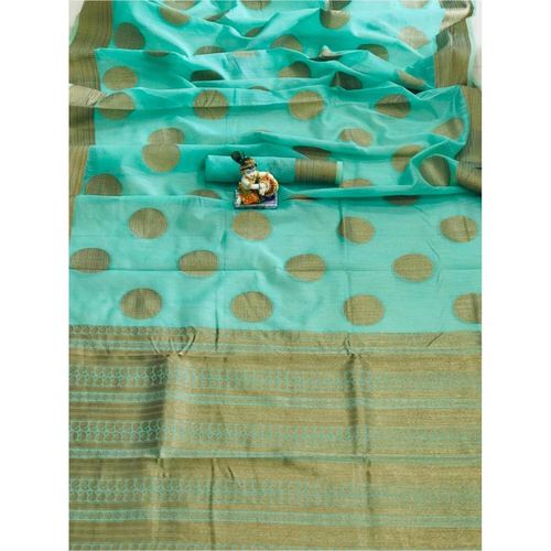 DSLC01 - Soft Linen Cotton weave Saree