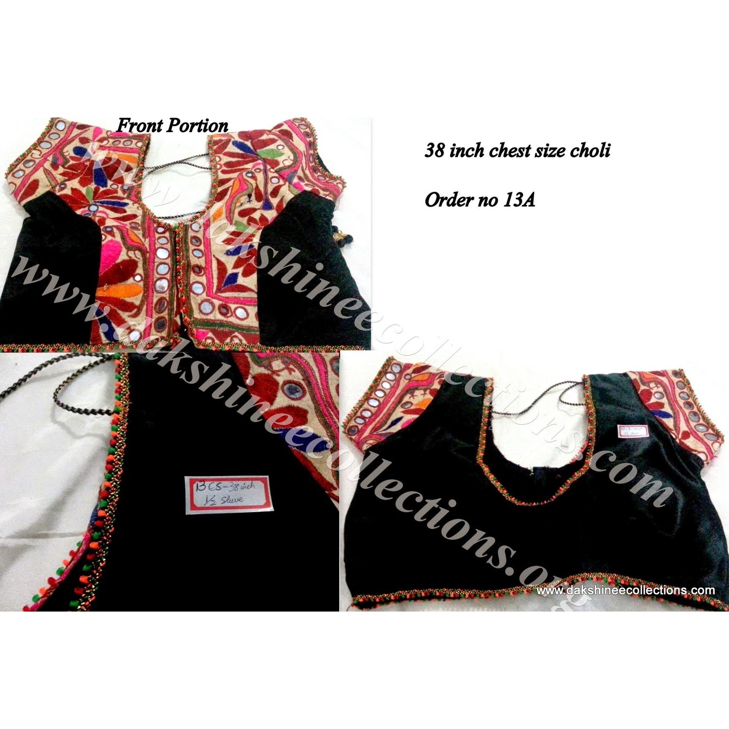 DKKWB022-  Hand embroidered Kutch work Ready to wear blouse