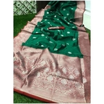 DSS07-  Soft Silk saree with silver zari border