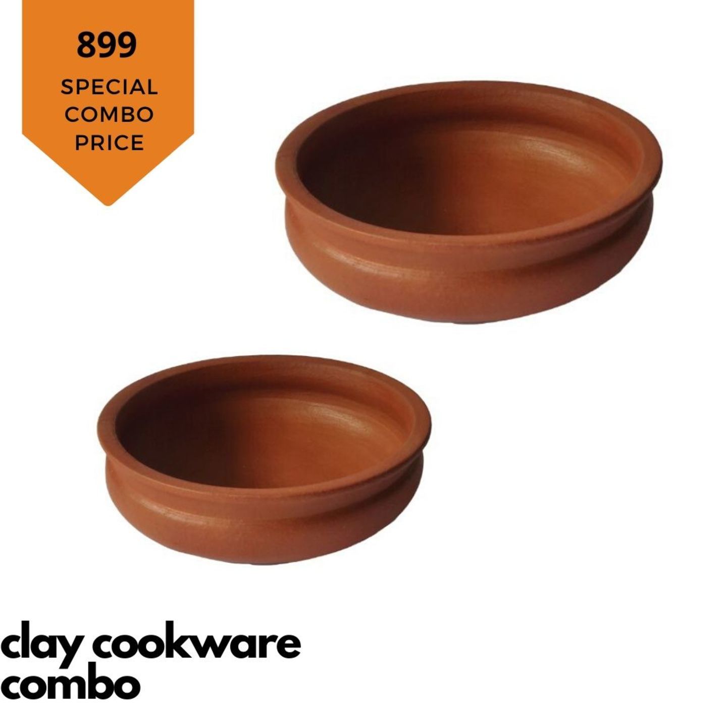 Pre-Seasoned Clay Cookware setSet of 2
